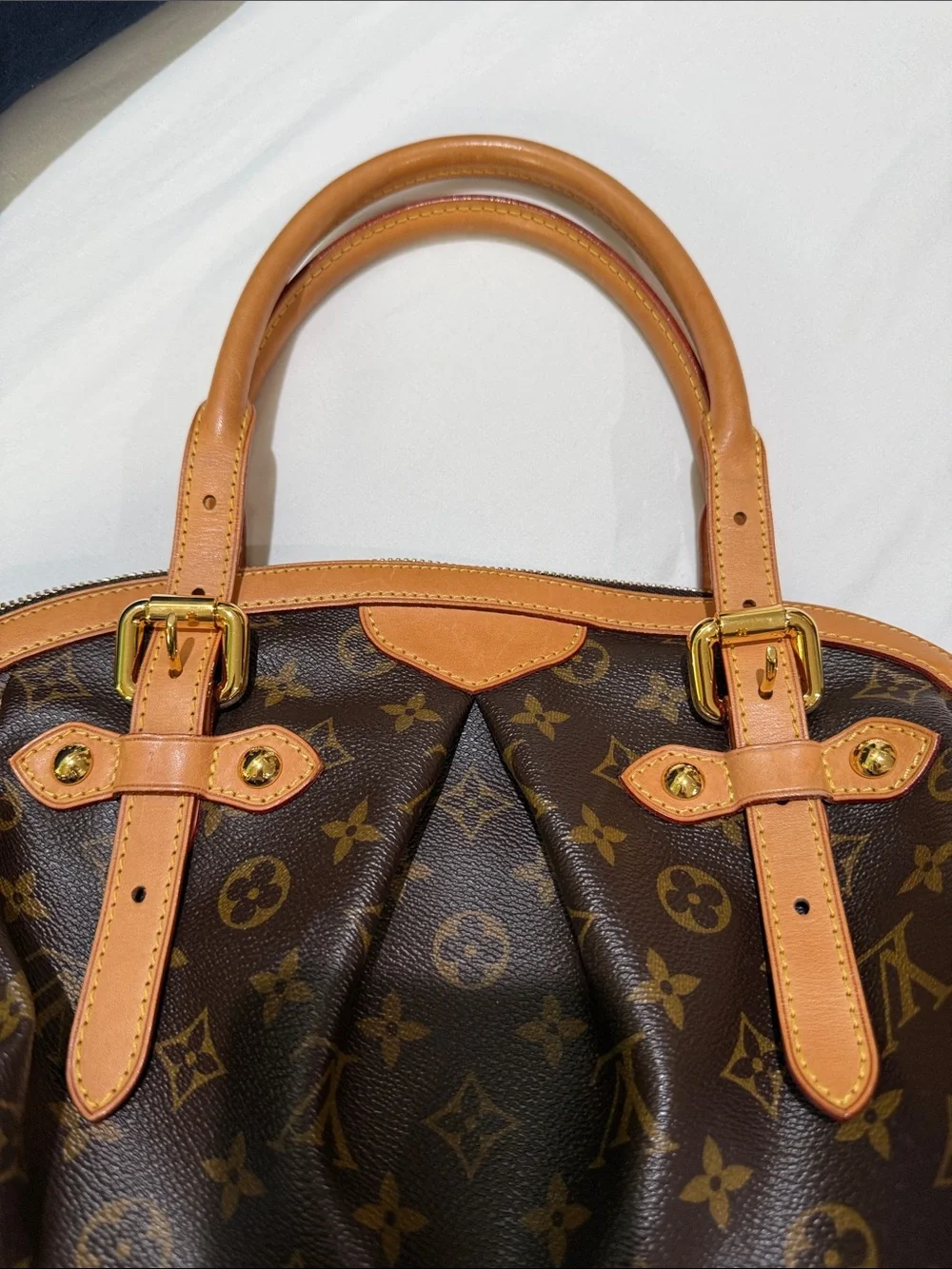 Louis Vuitton Brown Monogram Tivoli GM with Vachetta Trim